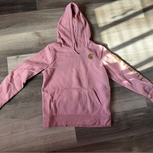 Carhartt Pink Hoodie with Black Accents